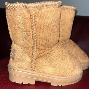 Bebe Girls Baby Sherpa lined shearling boots toddler size 6